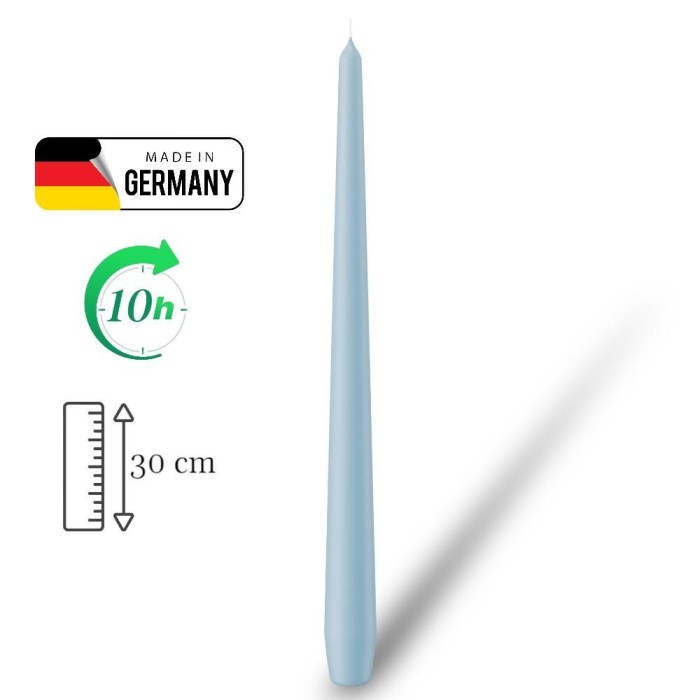 CANDELA CONICA 30X2.5CM CARTA DA ZUCCHERO